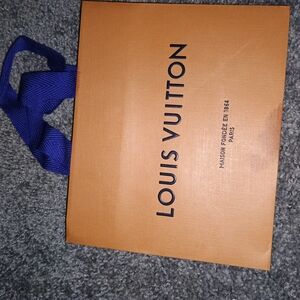 Louis Vuitton Orange Box with Blue Ribbon